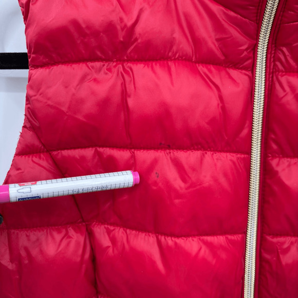 197. Calvin Klein Mixed Media Quilted And Knit Gorpcore Puffer Vest Red XS - Picture 5 of 11